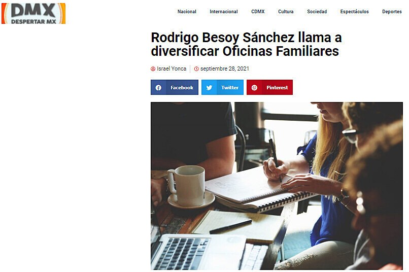 Rodrigo Besoy Snchez llama a diversificar Oficinas Familiares